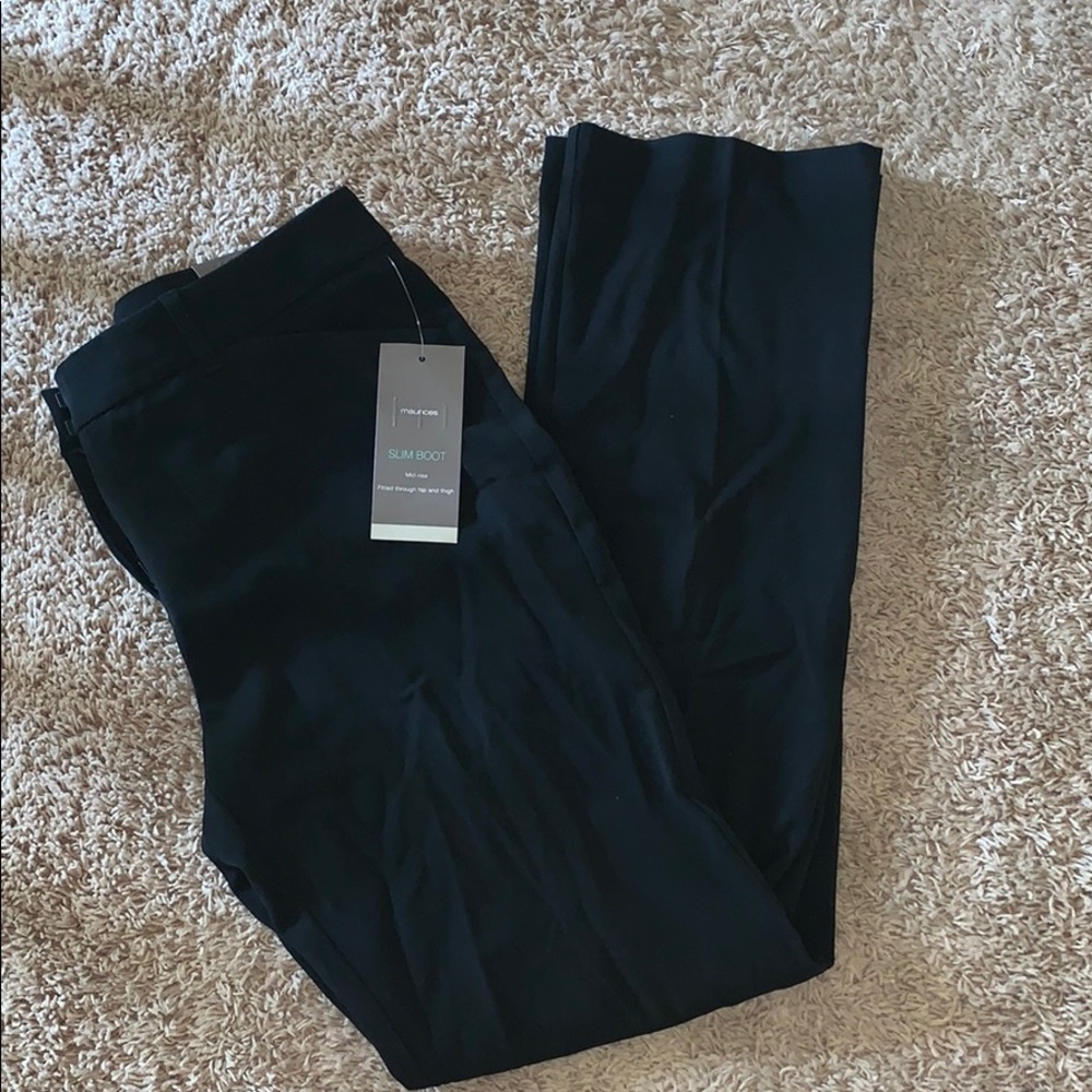 NWT Maurices 7/8 Slim Boot Dress Pants